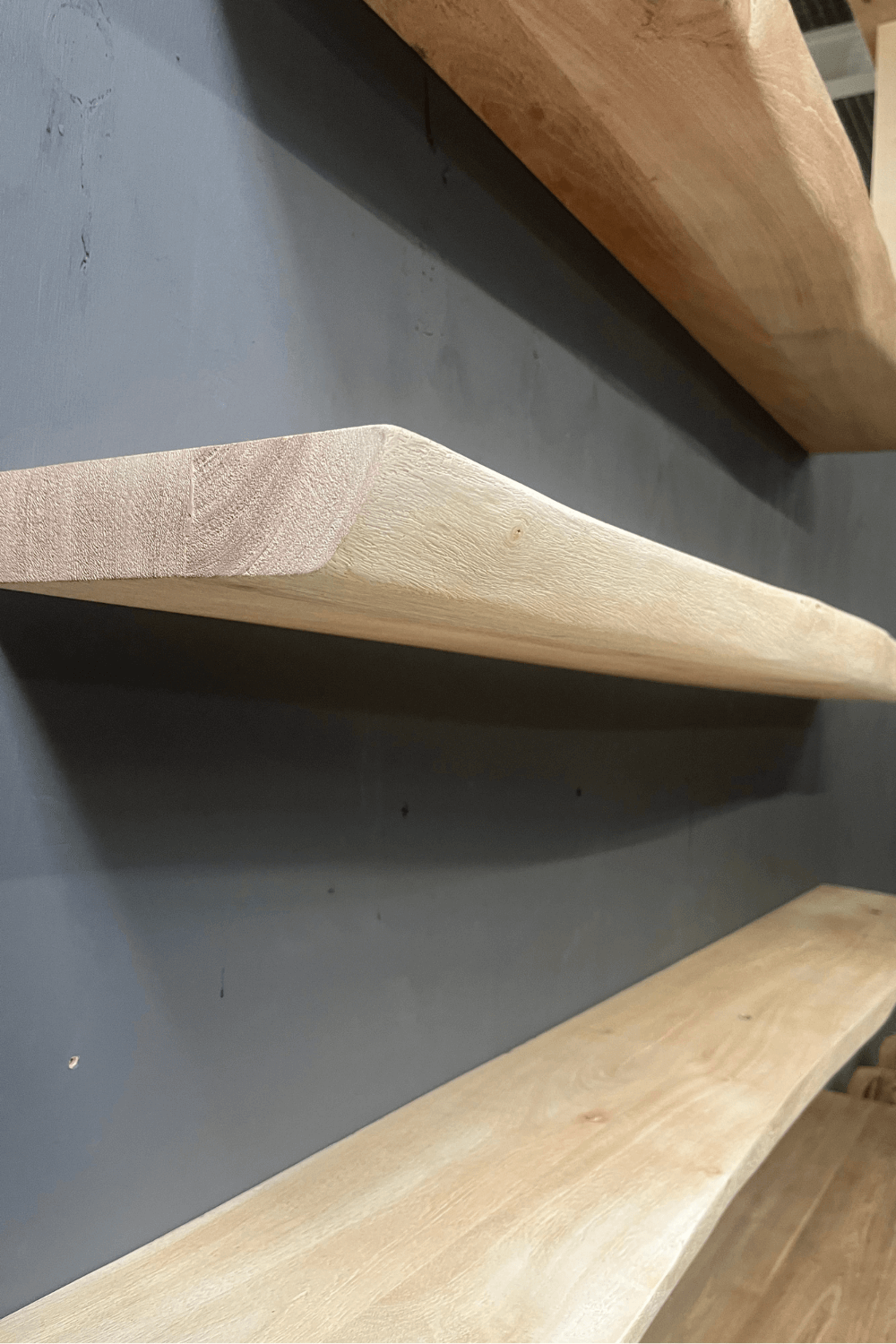 acacia houten zwevende hangende plank eiken look