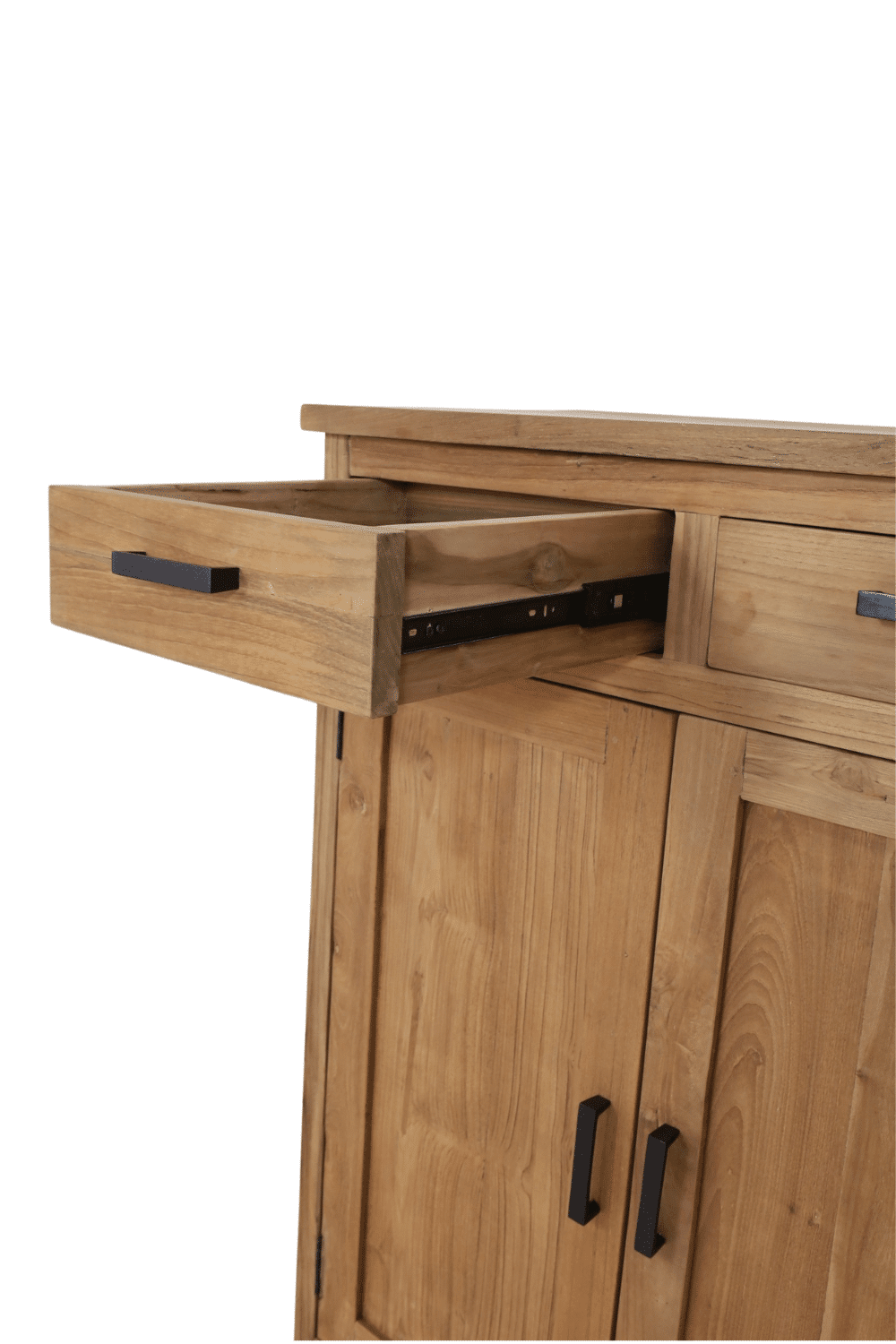 Teak houten meidenkast schoenen kast half hoge kast 90x47x120 cm