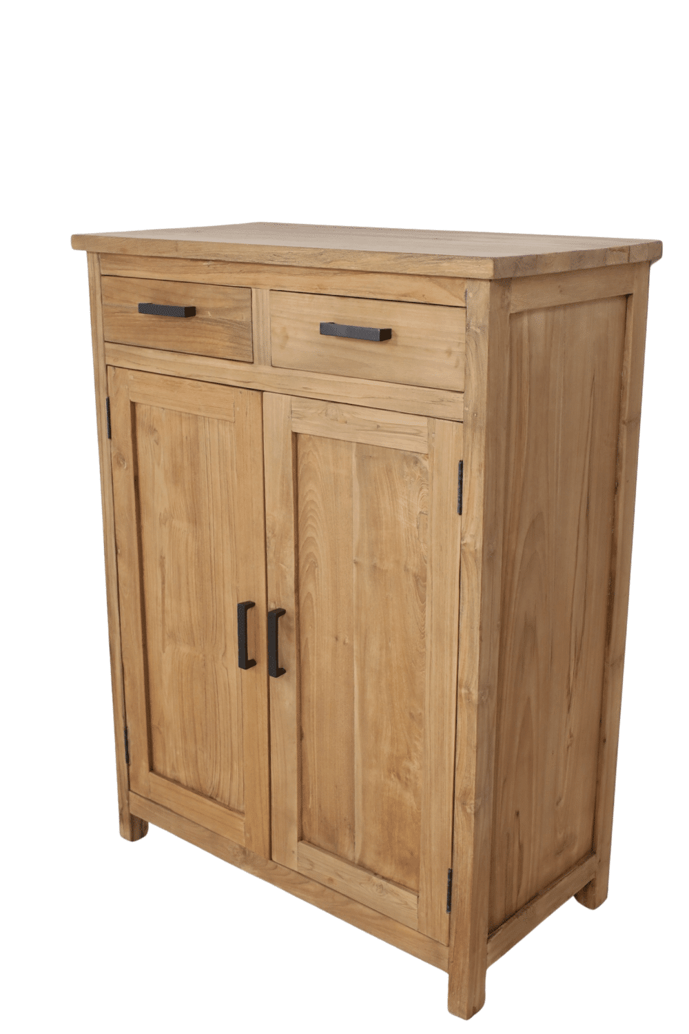Teak houten meidenkast schoenen kast half hoge kast 90x47x120 cm