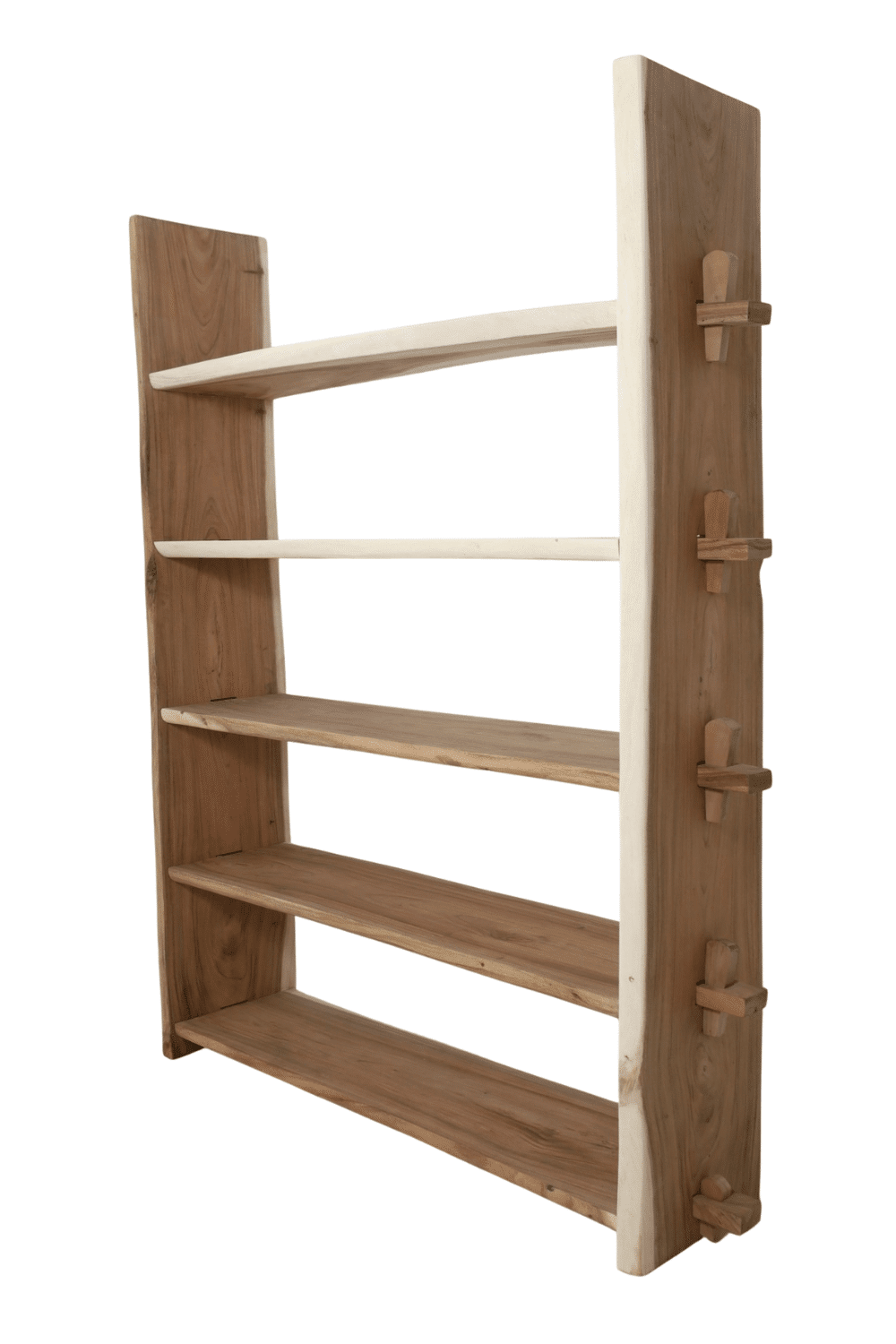 rek open kast suar hout boomstam stoere kast 165x40x200cm