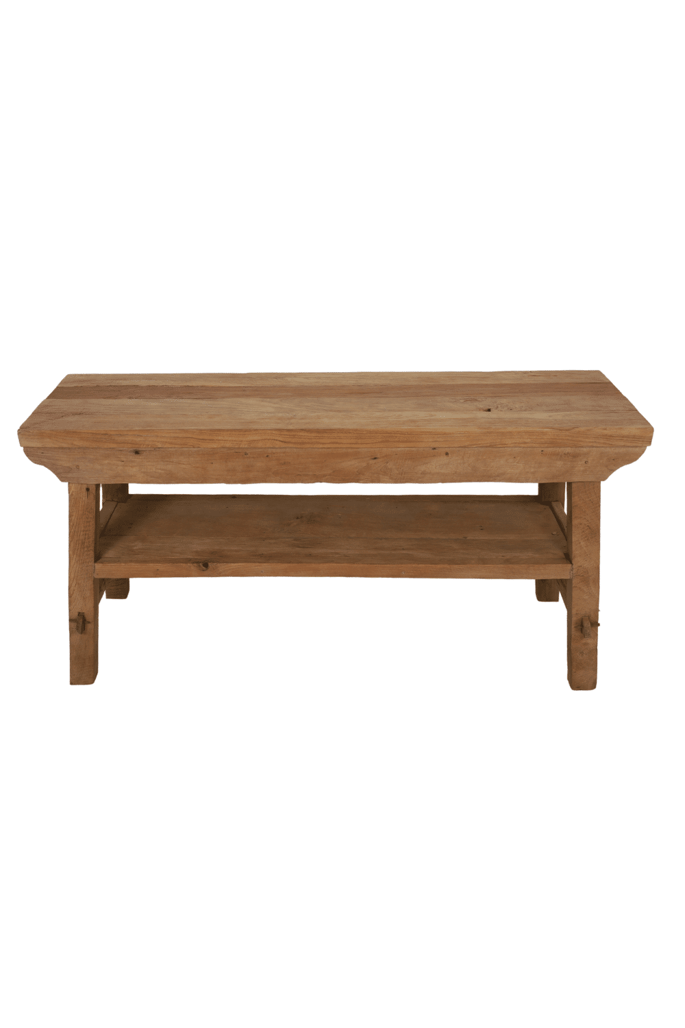 grove teak houten stoere wandtafel sidetable 150x50x80 cm