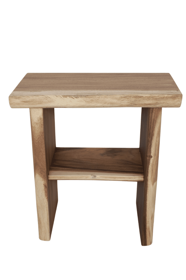 boomstam meubeltje open badkamer meubeltje suar houten badkamermeubeltje 80x45x85 cm