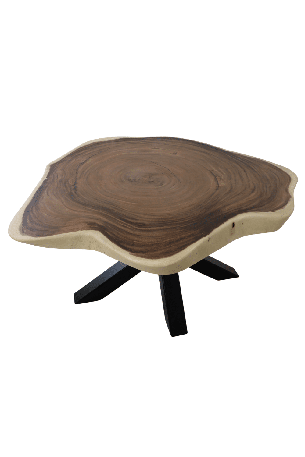 unieke mooie boomstam tafel in ronde vorm