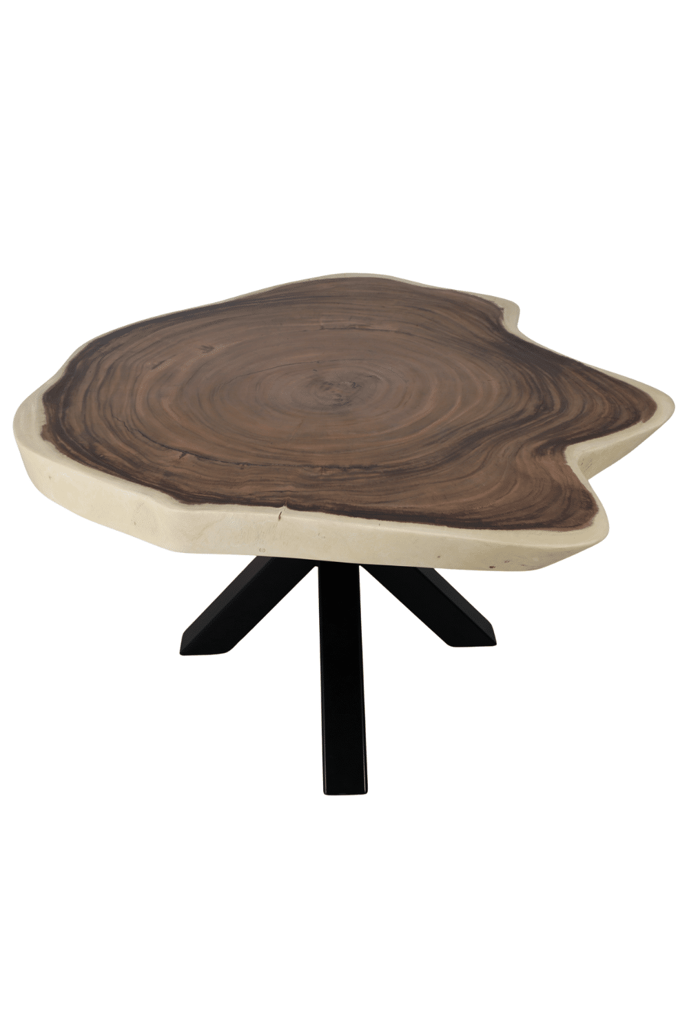 unieke mooie boomstam tafel in ronde vorm