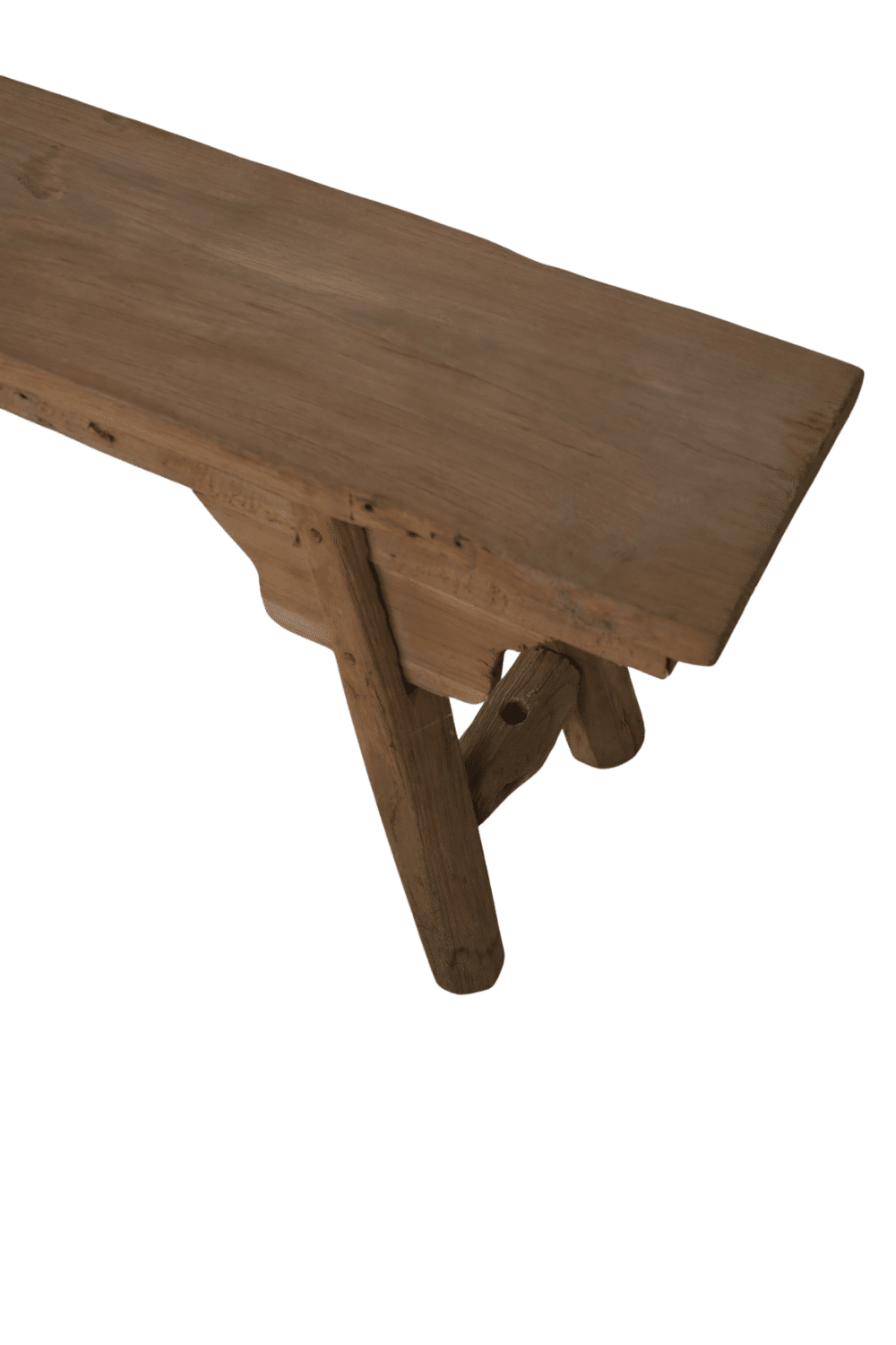 Oud Teak Houten Bankje Indian Bench 180x23x47 Cm