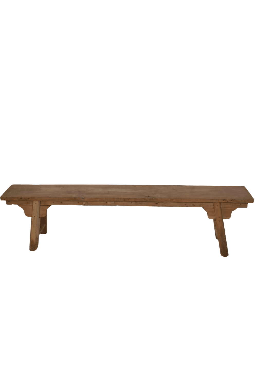 teak houten bankje voor bij het bed Indian bench 180x23x47 cm