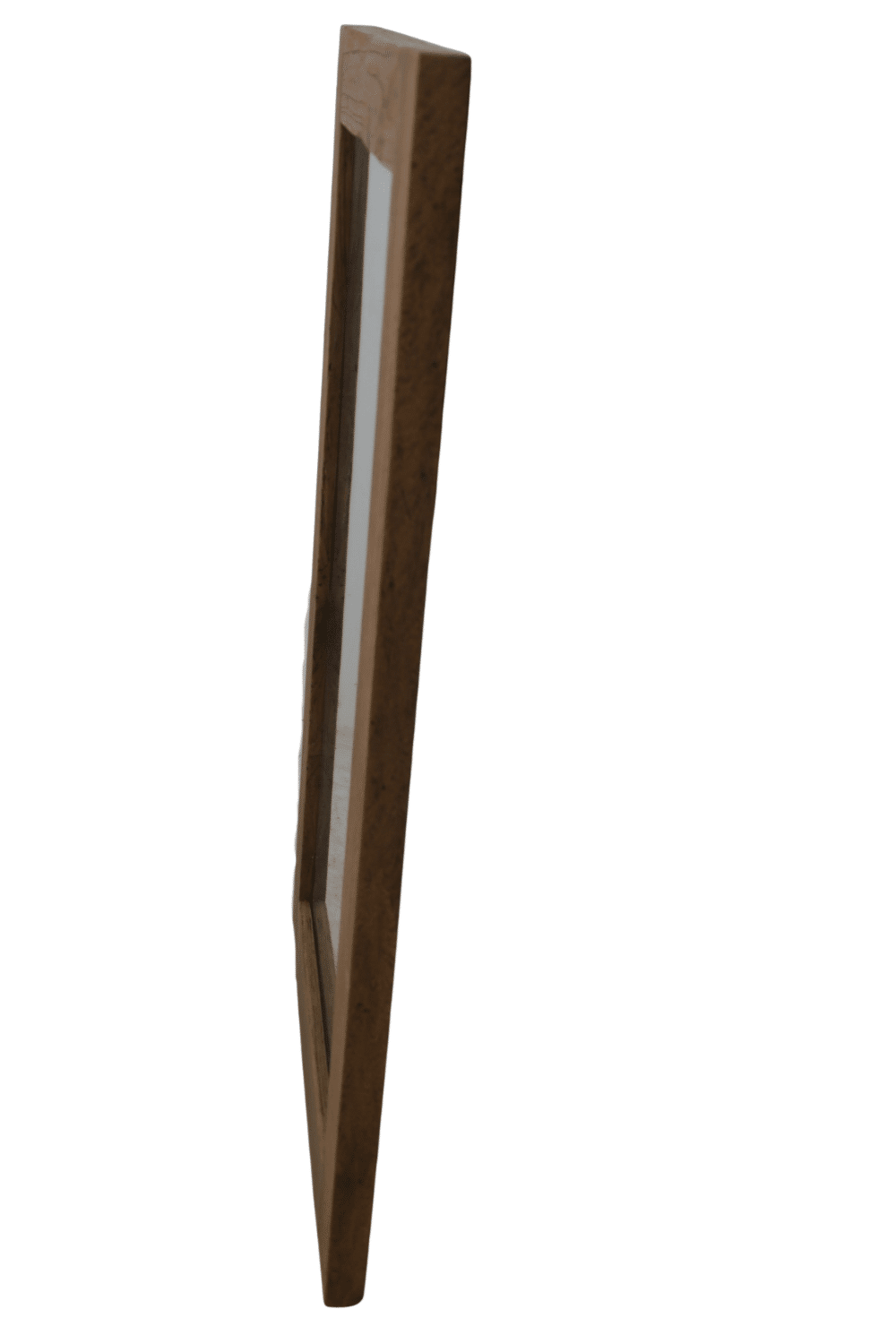 teak houten spiegel dikke rand 120x70 cm