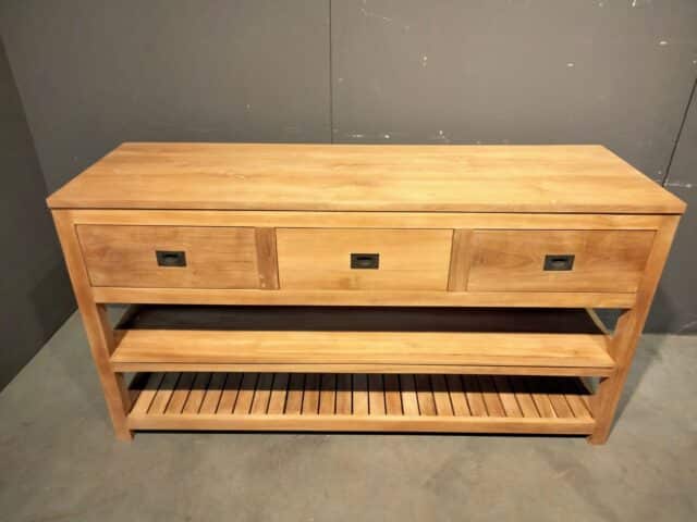 Nieuw teak badkamermeubel 160x50x85h