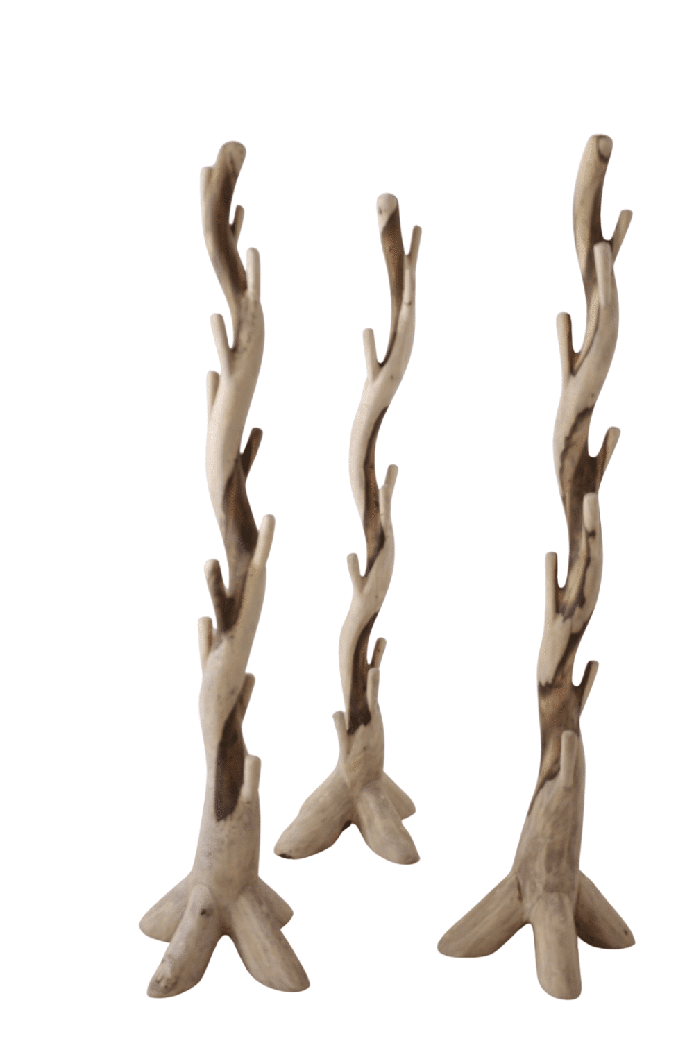 Staande Suar houten kapstok 60x195 cm