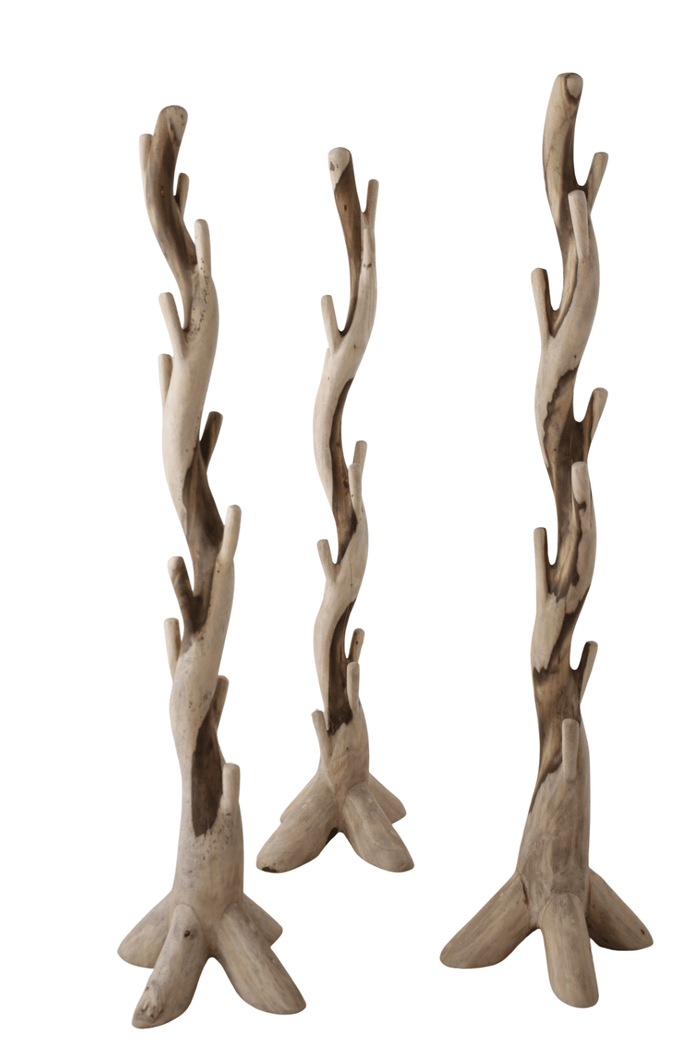 Staande Suar houten kapstok 60x195 cm