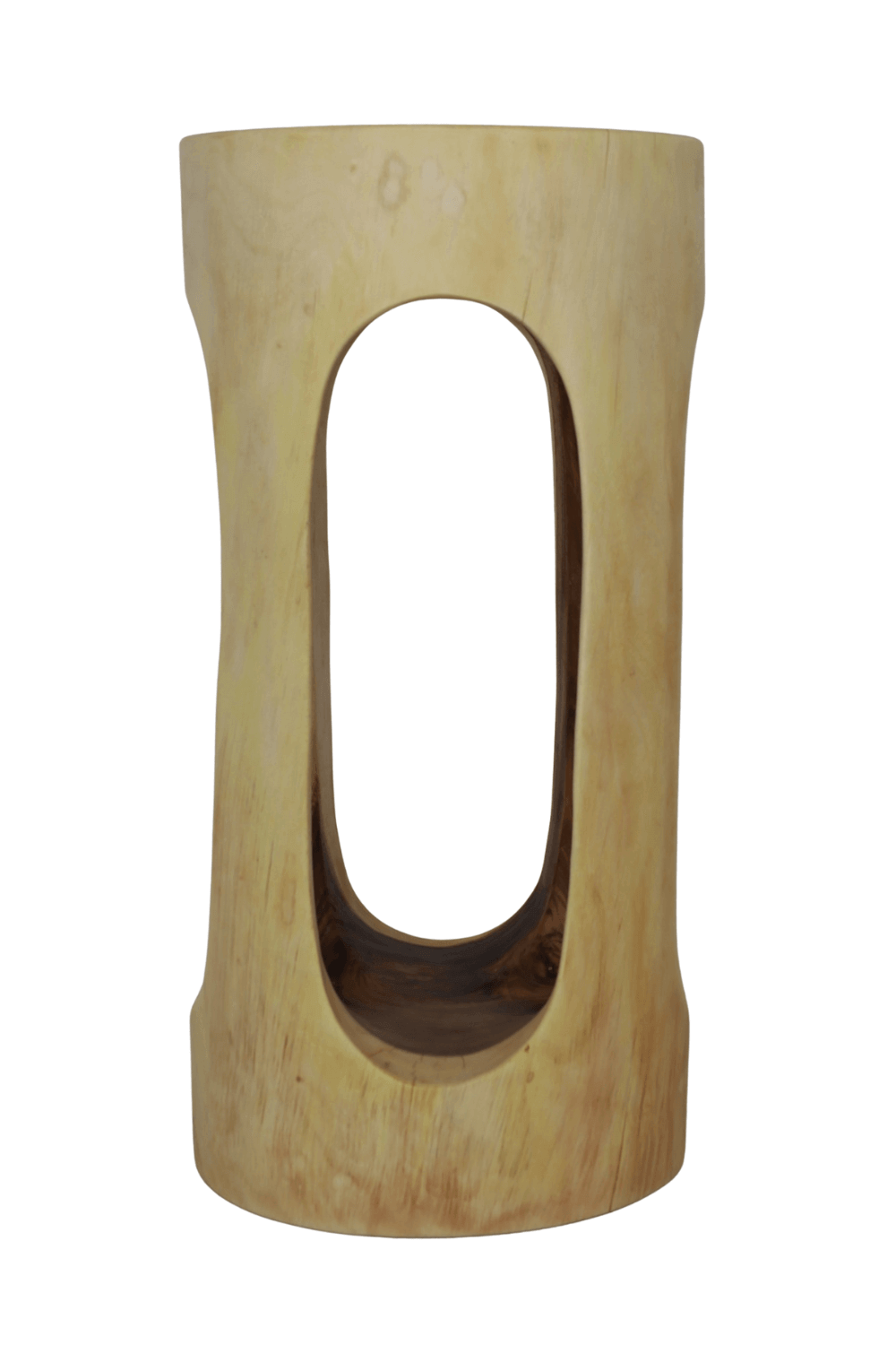 Suar houten planten tafel pilaar open 35x35x70 cm