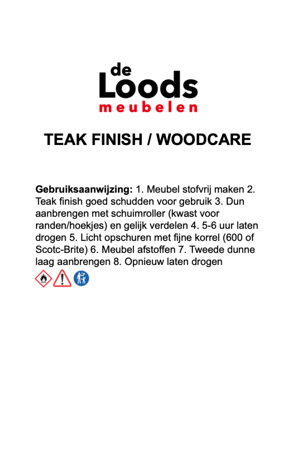 teak finish wood care precut om onbehandeld teak mee te behandelen