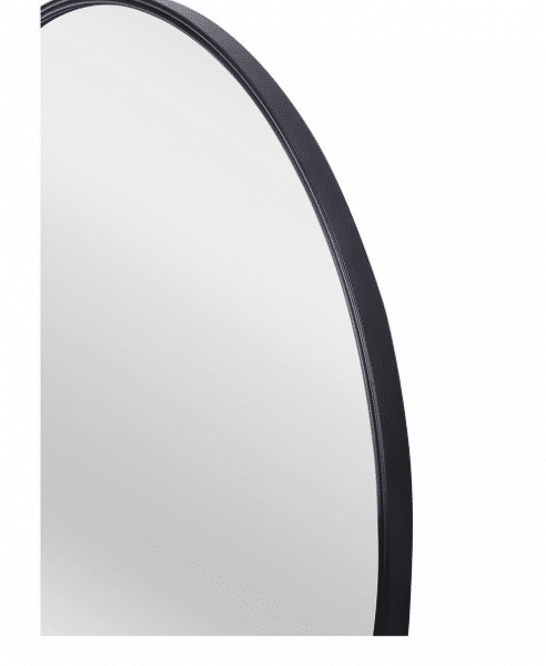 spiegel rond - 65 x 65 cm - zwart
