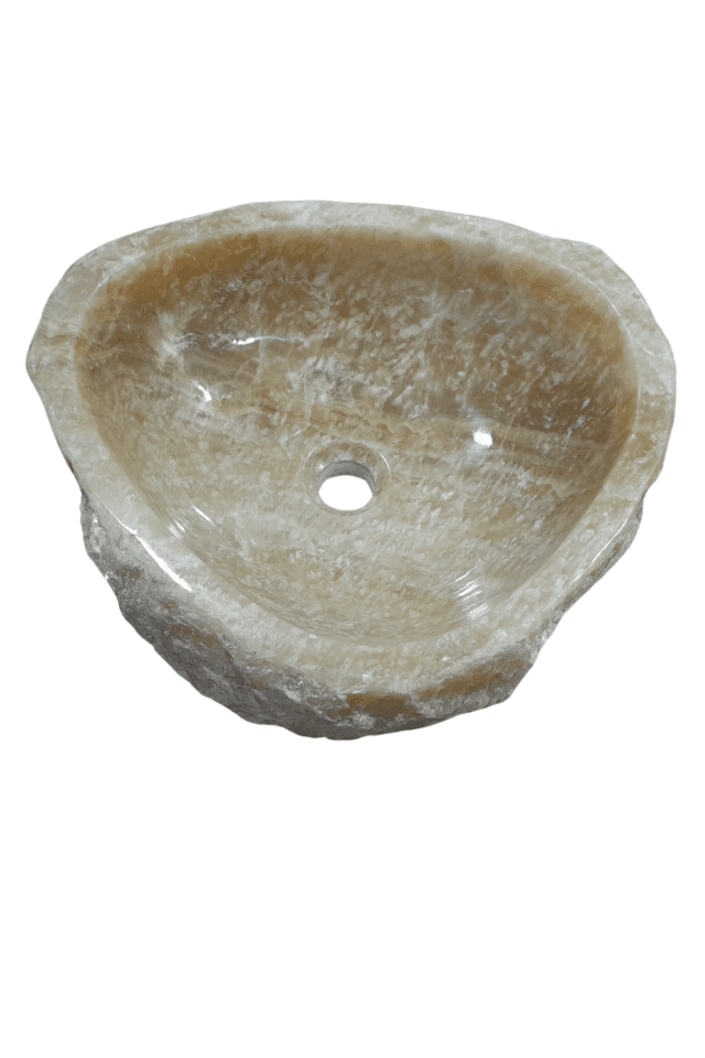 Onyx natuurstenen wasbak 45x39x15 cm on 250204
