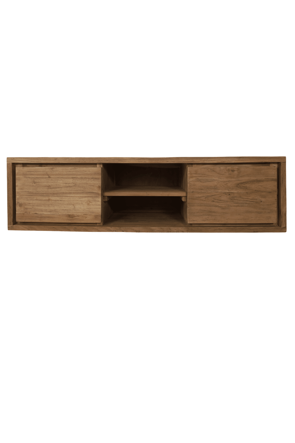 hangend Badkamermeubel teak hout met 2 lades 150x45x40 cm