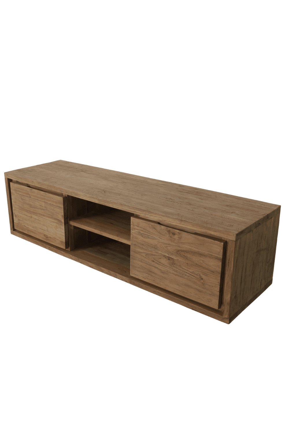 hangend Badkamermeubel teak hout met 2 lades 150x45x40 cm