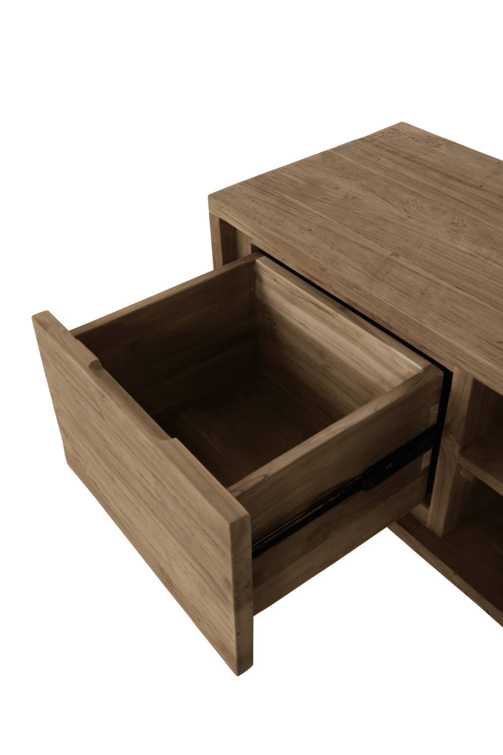hangend Badkamermeubel teak hout met 2 lades 150x45x40 cm