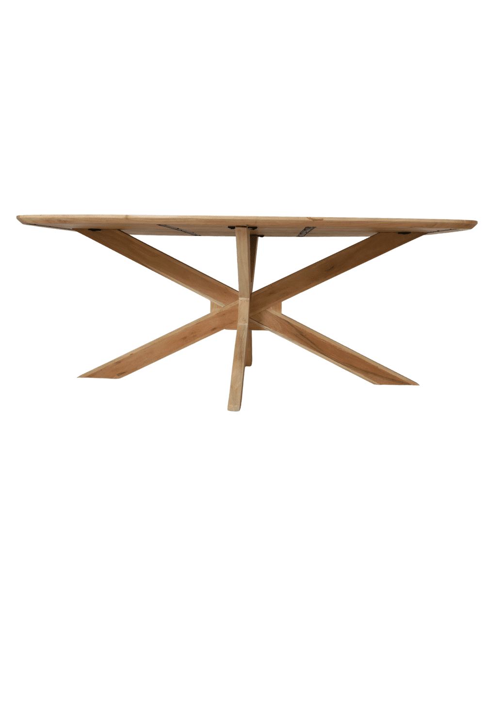 Acacia houten deens ovale eettafel 200x100x3,5 cm Acacia houten deens ovale eettafel 200x100x3,5 cm