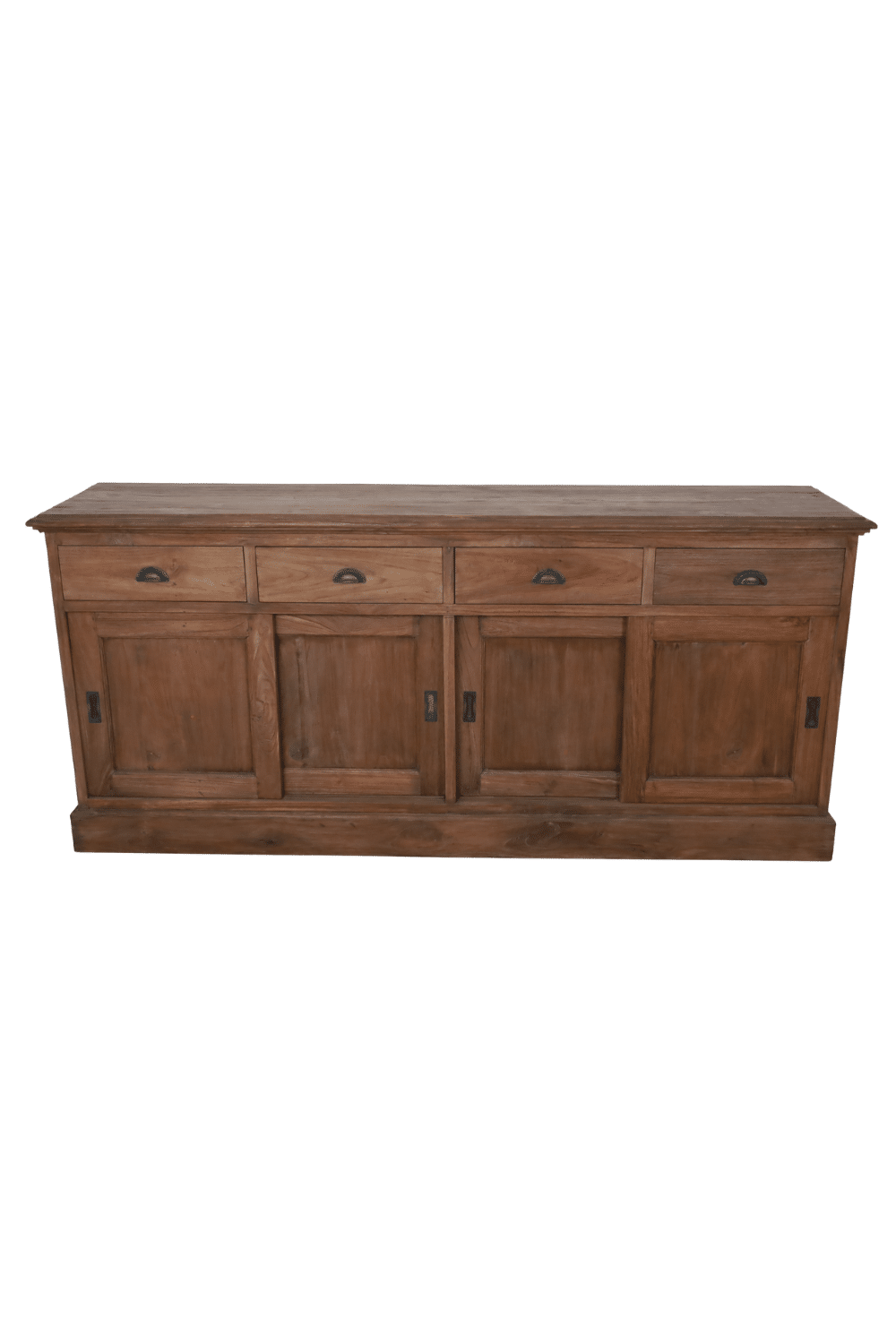 Teak houten dressoir rustiek klassiek met schuifdeuren