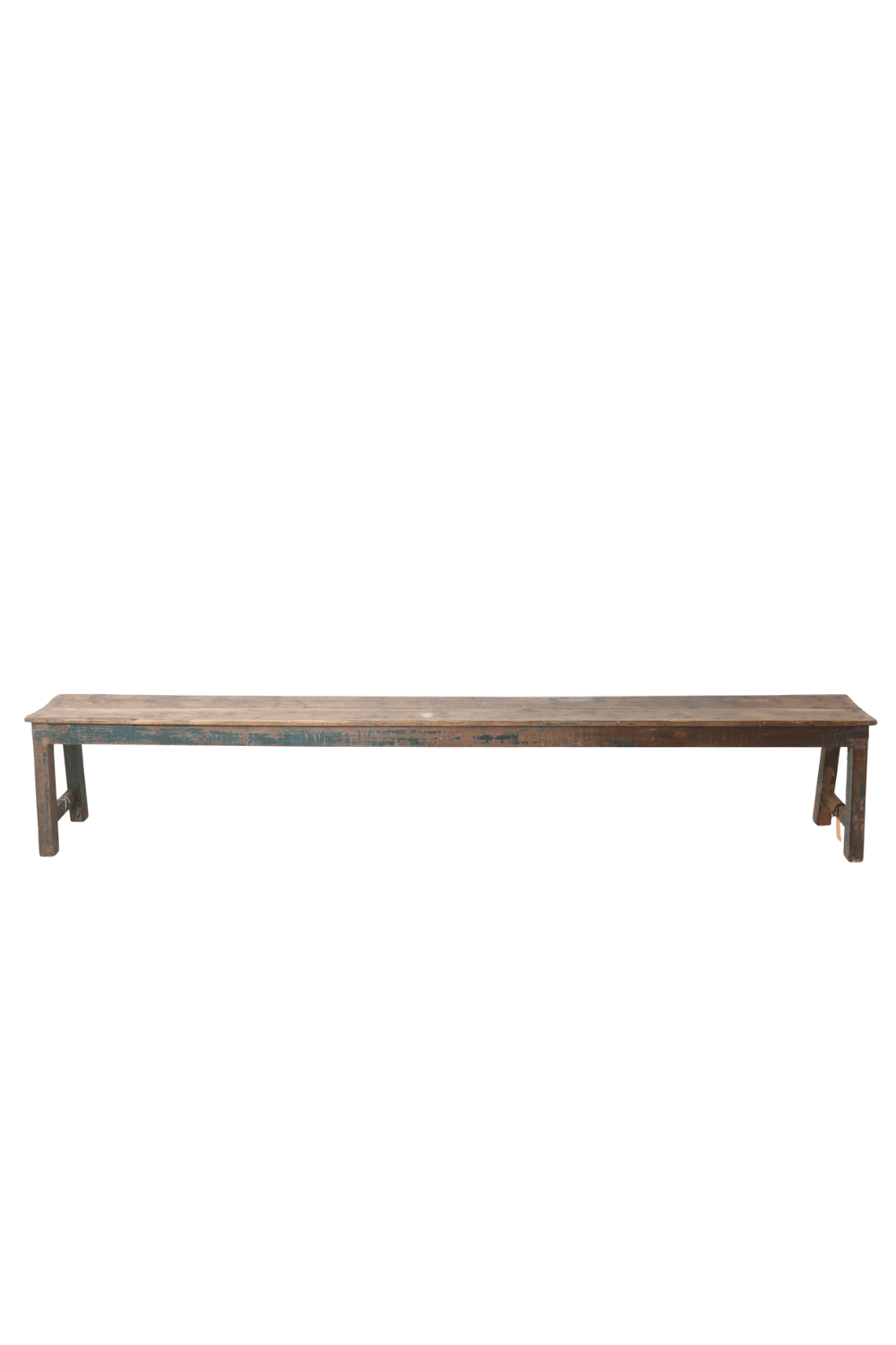 Oude houten bank uit india 270x35x47 cm
