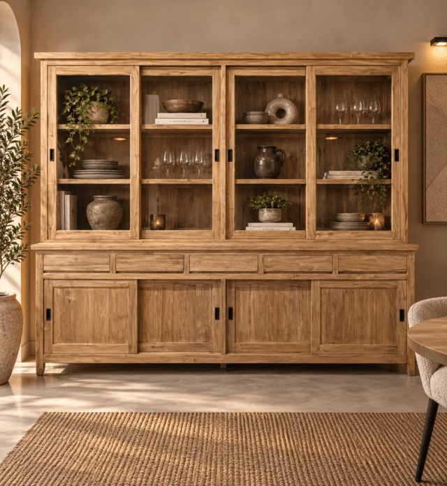 Strakke-vitrinekast-280x52x230-cm