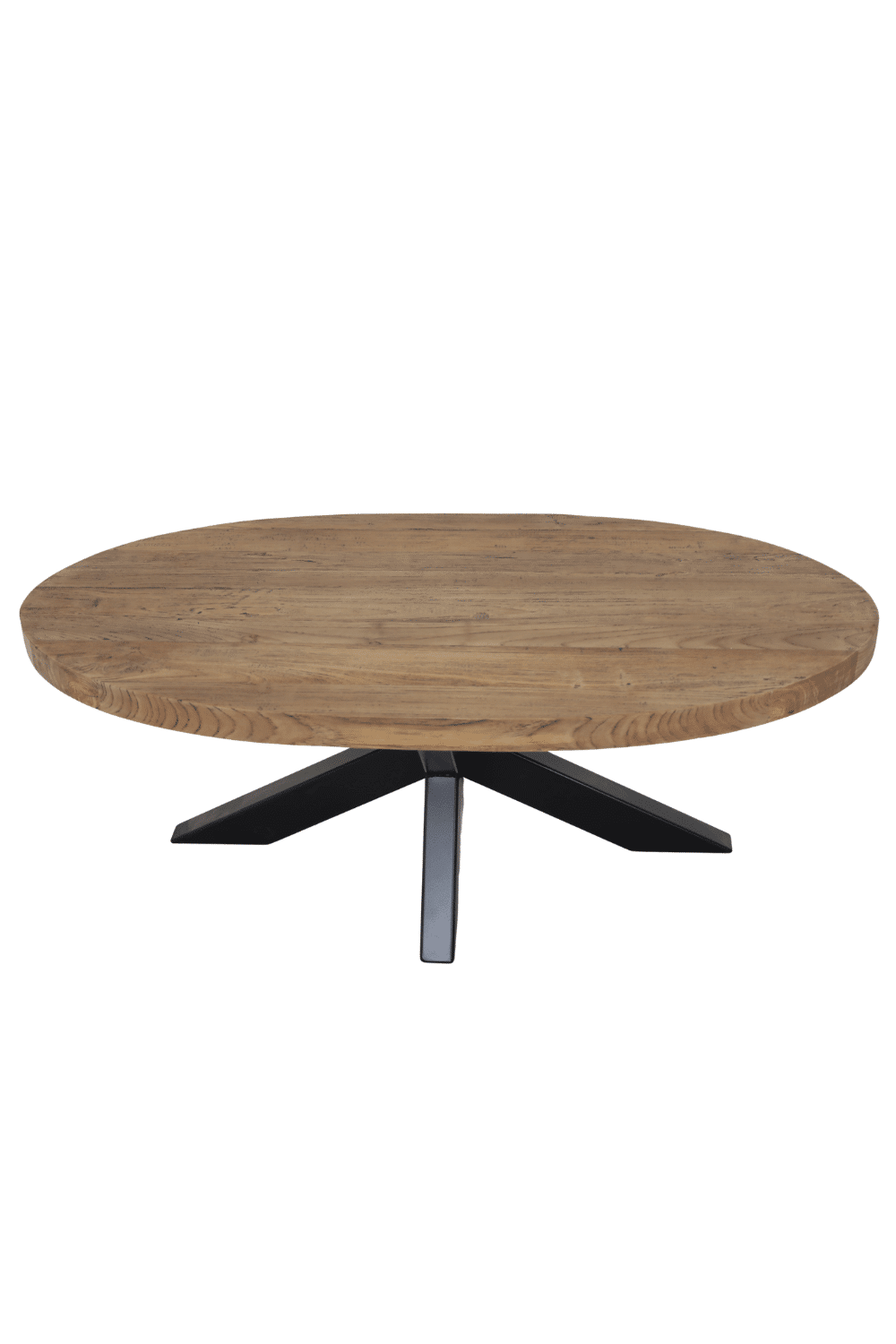 Teak houten ovale salontafel 120x60 cm