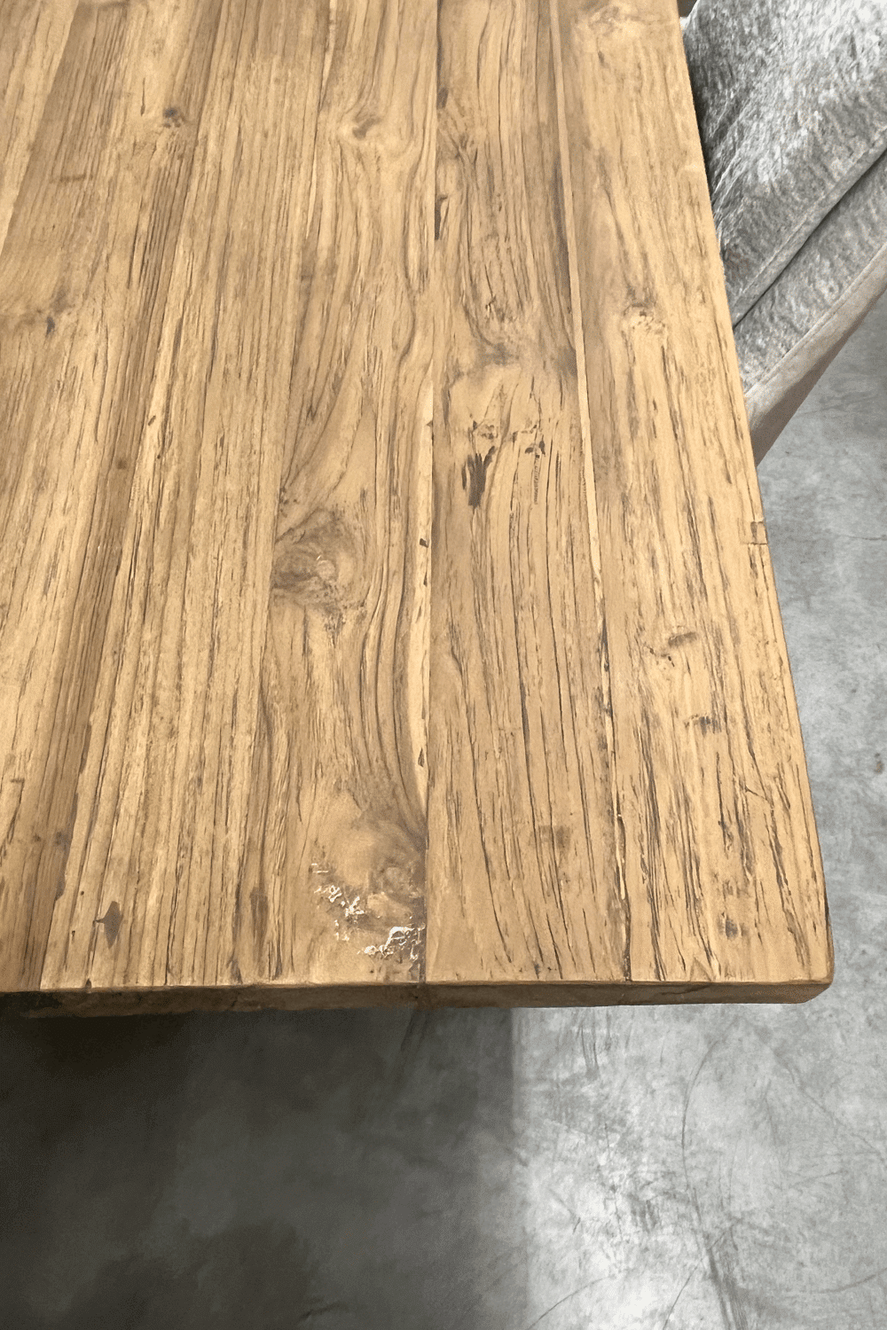 Teakhouten eettafel 300 cm rural met kruis poot
