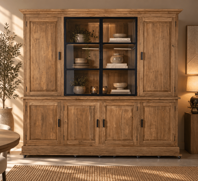 Vitrinekast-240-cm-met-metalen-deuren-rural7