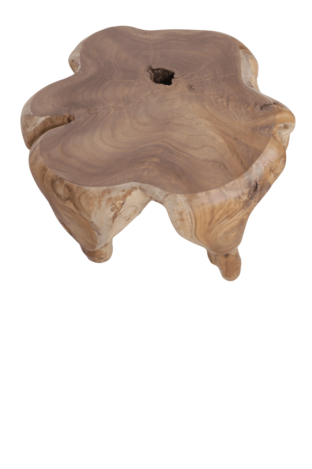 Wortel teak salontafel 62x62x40 cm