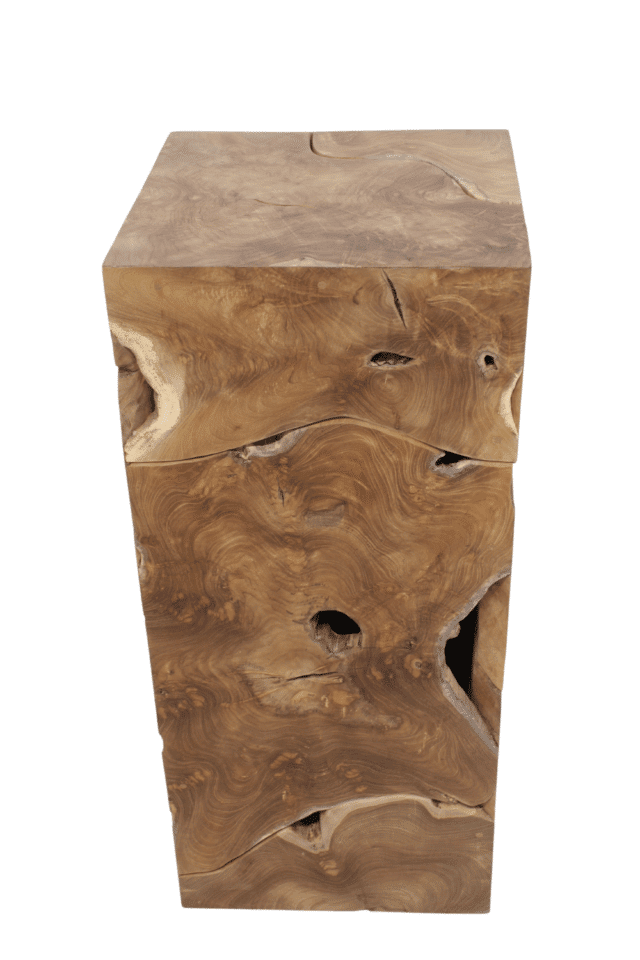 wortelteakhouten pilaar 40x40x90