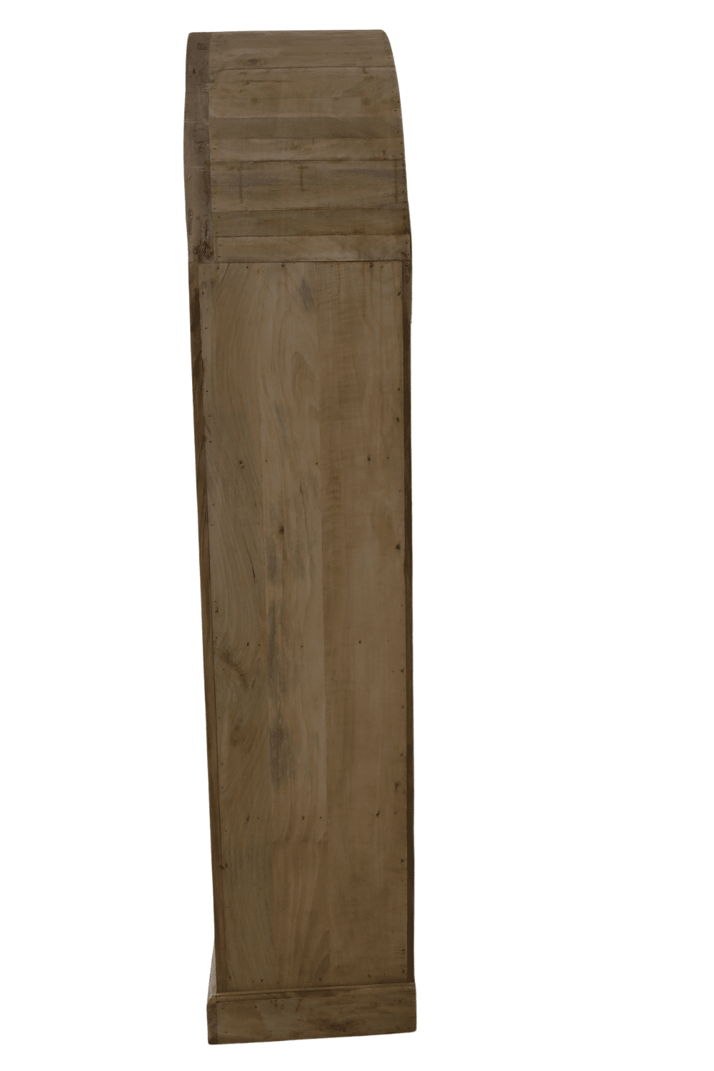 boekenkast ronde boog beige licht hout