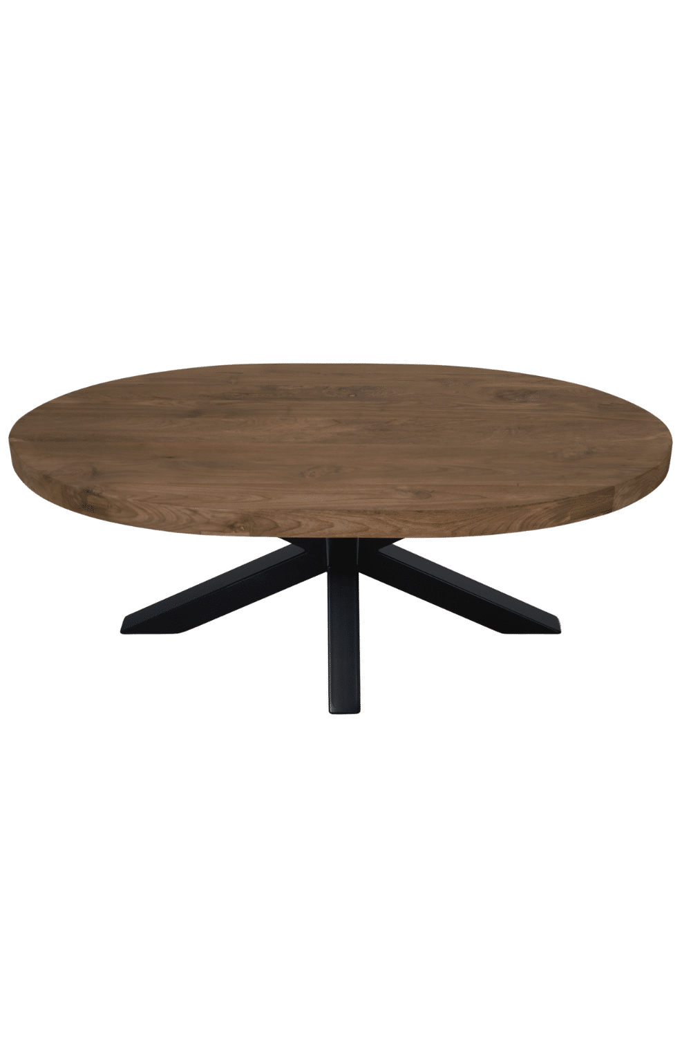 ovale salontafel 120x70 cm teak hout