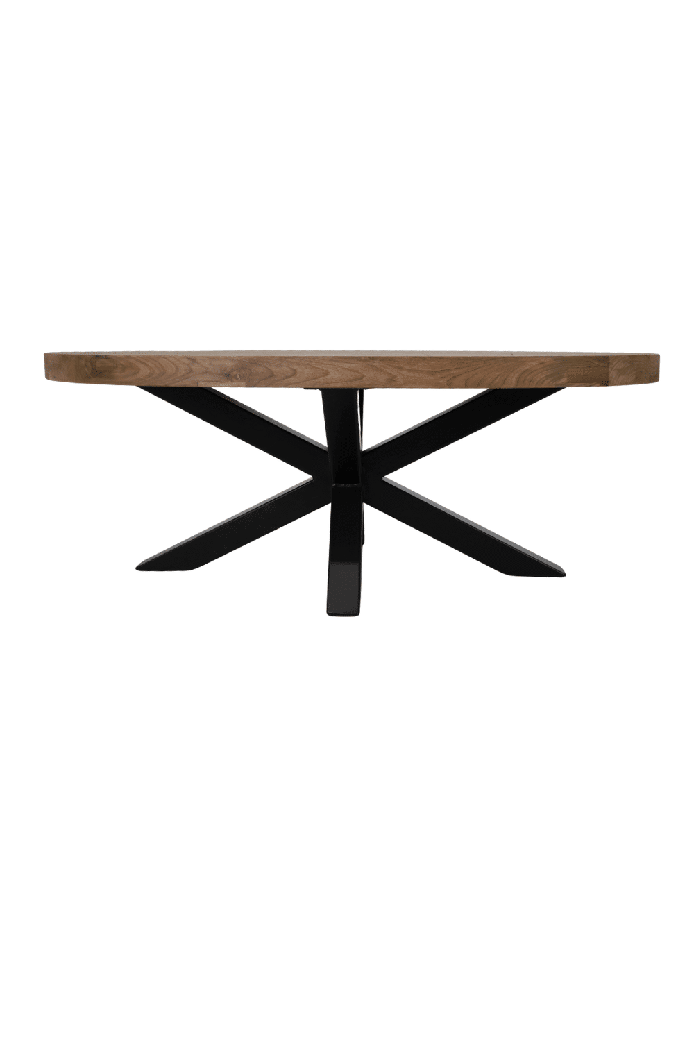 ovale salontafel 120x70 cm teak hout
