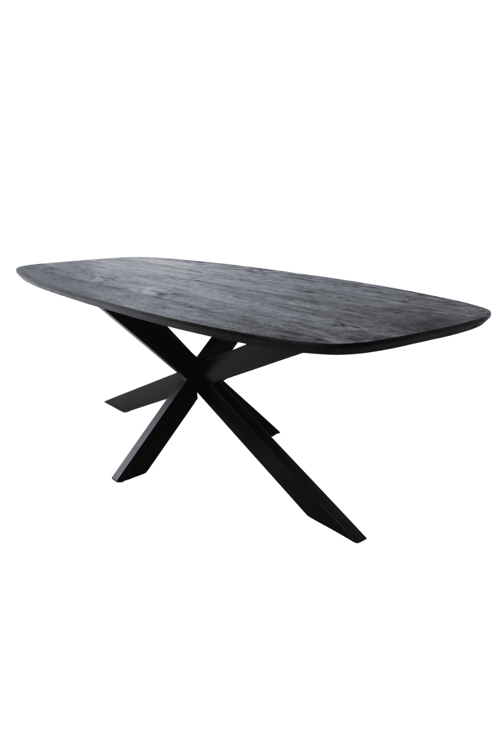 zwarte mango deens ovale eettafel 240 cm