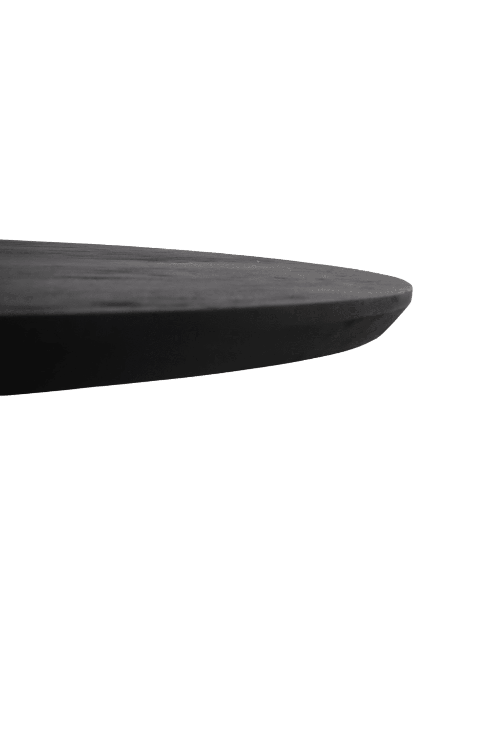 zwarte mango eettafel rond 150 cm