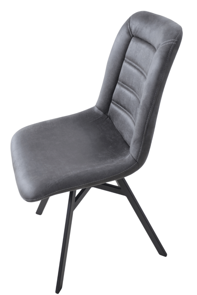 Eetkamerstoel zonder armleuningen Antraciet Diamond Niels