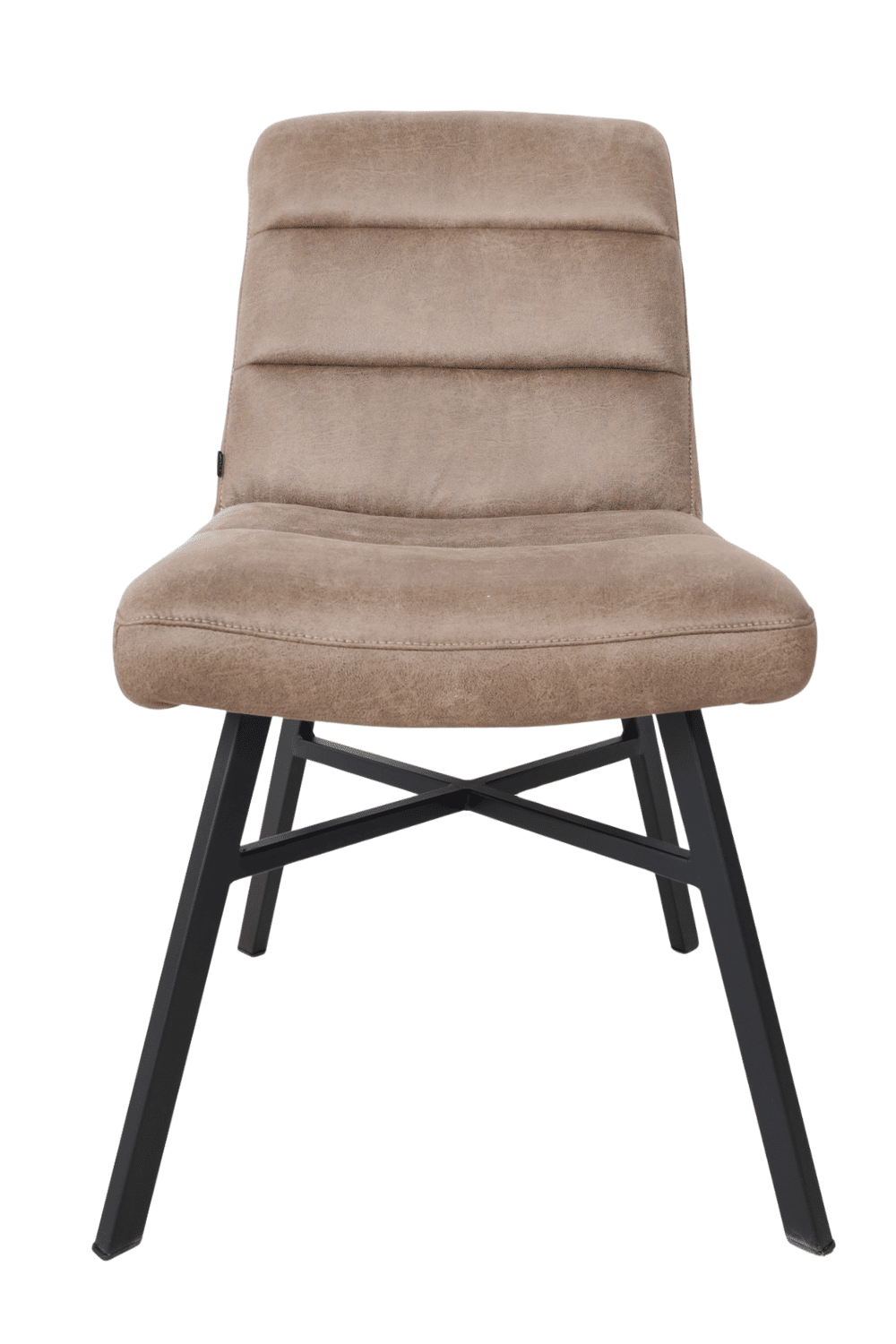 Eetkamerstoel zonder armleuningen David licht bruin Bowie truffel Eetkamerstoel zonder armleuningen David licht bruin Bowie truffel