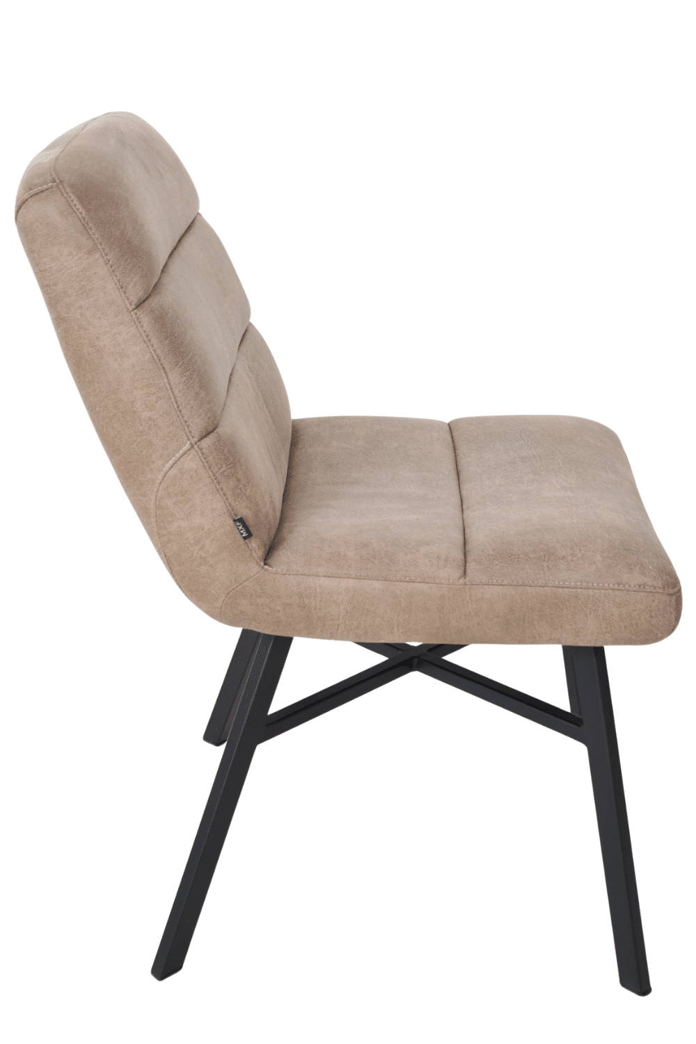 Eetkamerstoel zonder armleuningen David licht bruin Bowie truffel Eetkamerstoel zonder armleuningen David licht bruin Bowie truffel