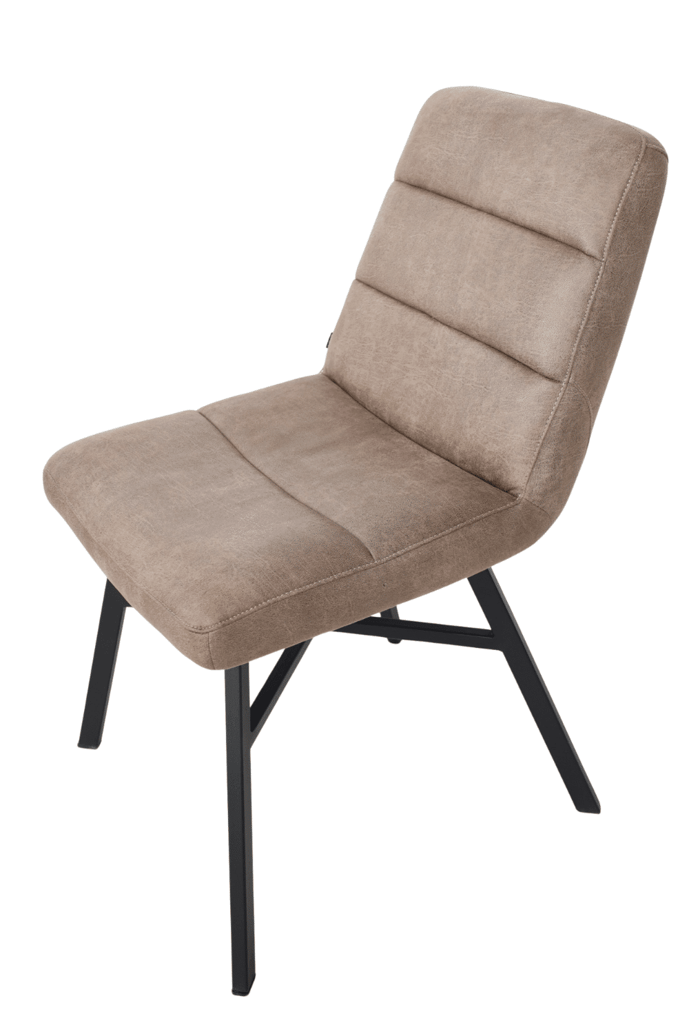 Eetkamerstoel zonder armleuningen David licht bruin Bowie truffel Eetkamerstoel zonder armleuningen David licht bruin Bowie truffel