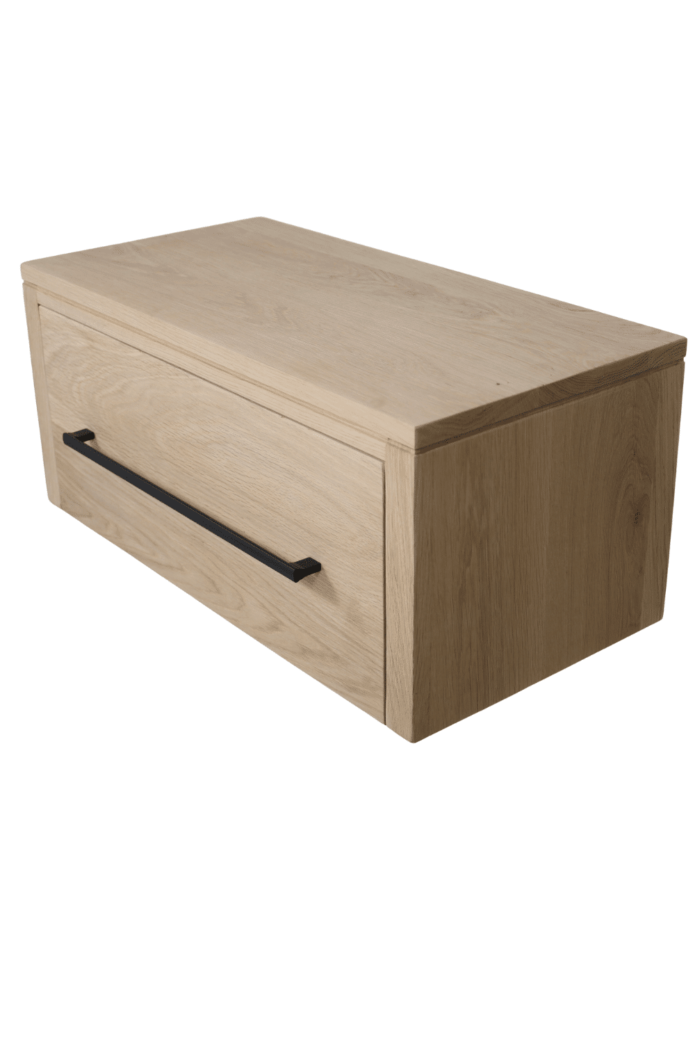 Hangend badkamermeubel van eiken hout 80x43,5x35cm Hangend badkamermeubel van eiken hout 80x43,5x35cm