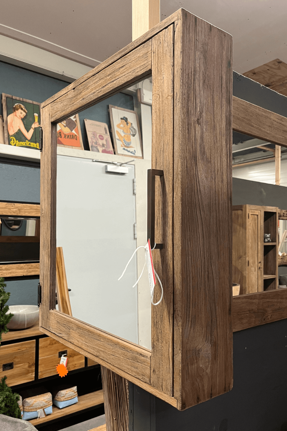 Spiegelkast rustiek 60cm