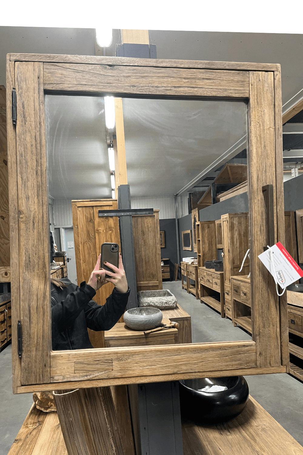 Spiegelkast rustiek 60cm