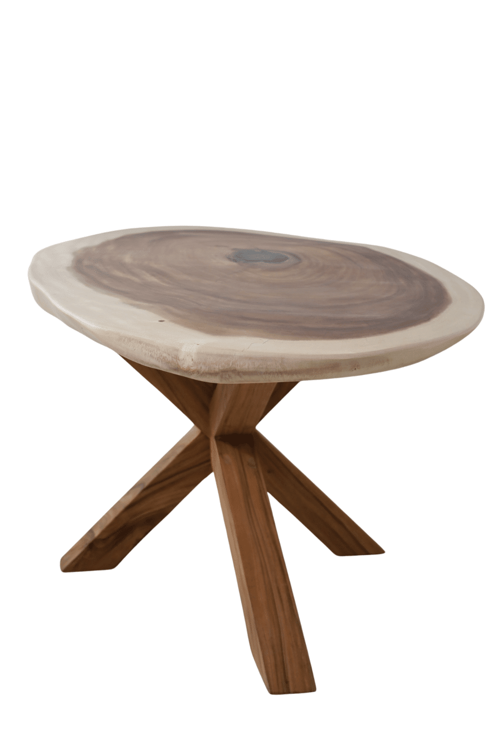 Suar boomstam houten ovale organische tafel 276x98x78 cm Suar boomstam houten ovale organische tafel 276x98x78 cm