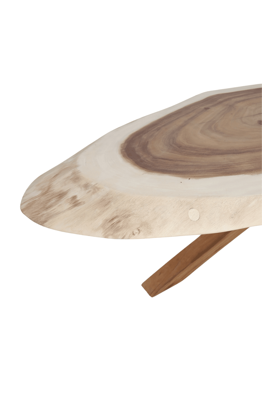 Suar boomstam houten ovale organische tafel 276x98x78 cm Suar boomstam houten ovale organische tafel 276x98x78 cm