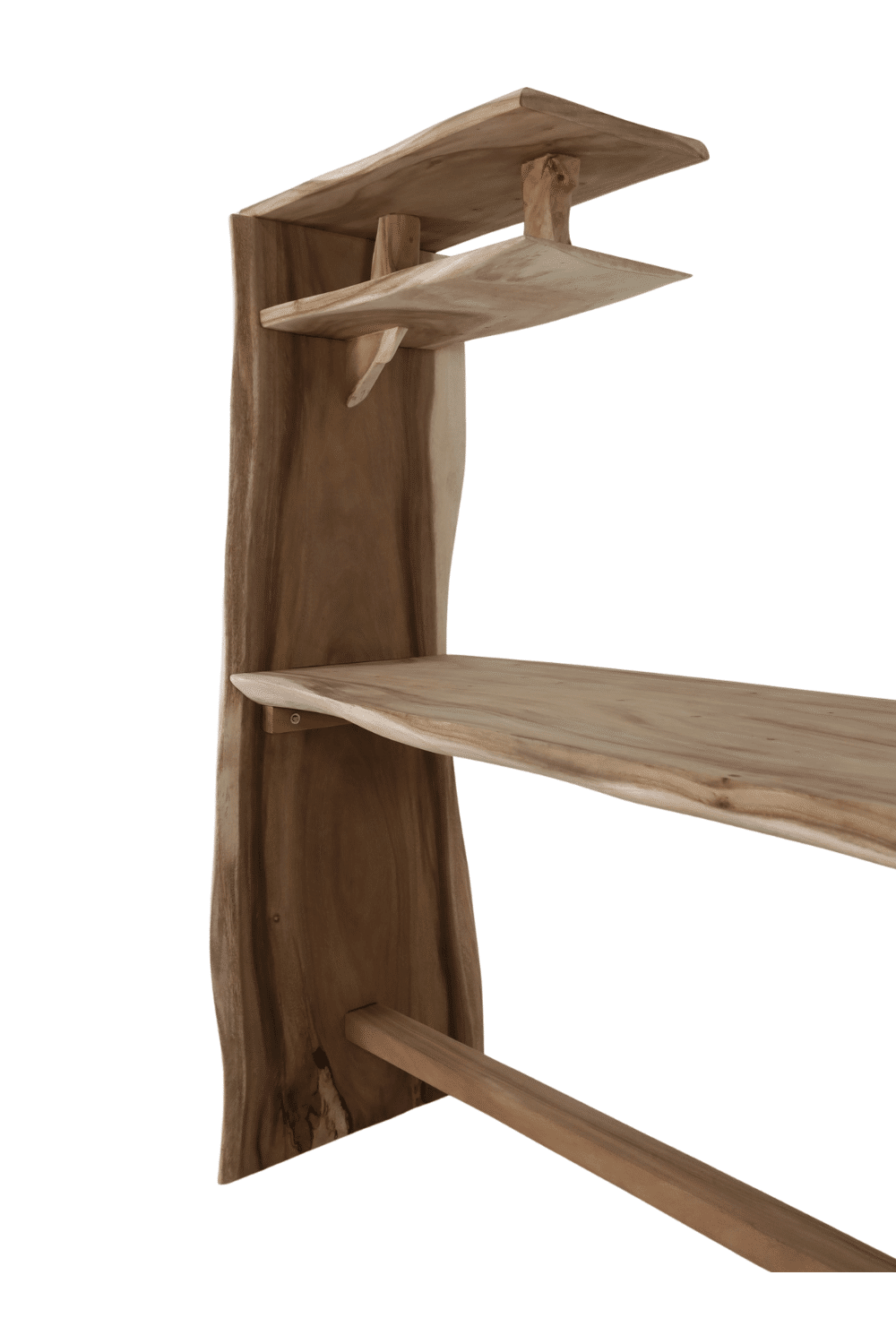 Suar houten bar bartafel voor 10 personen met krukken voor binnen en buiten 300x95x210 cm