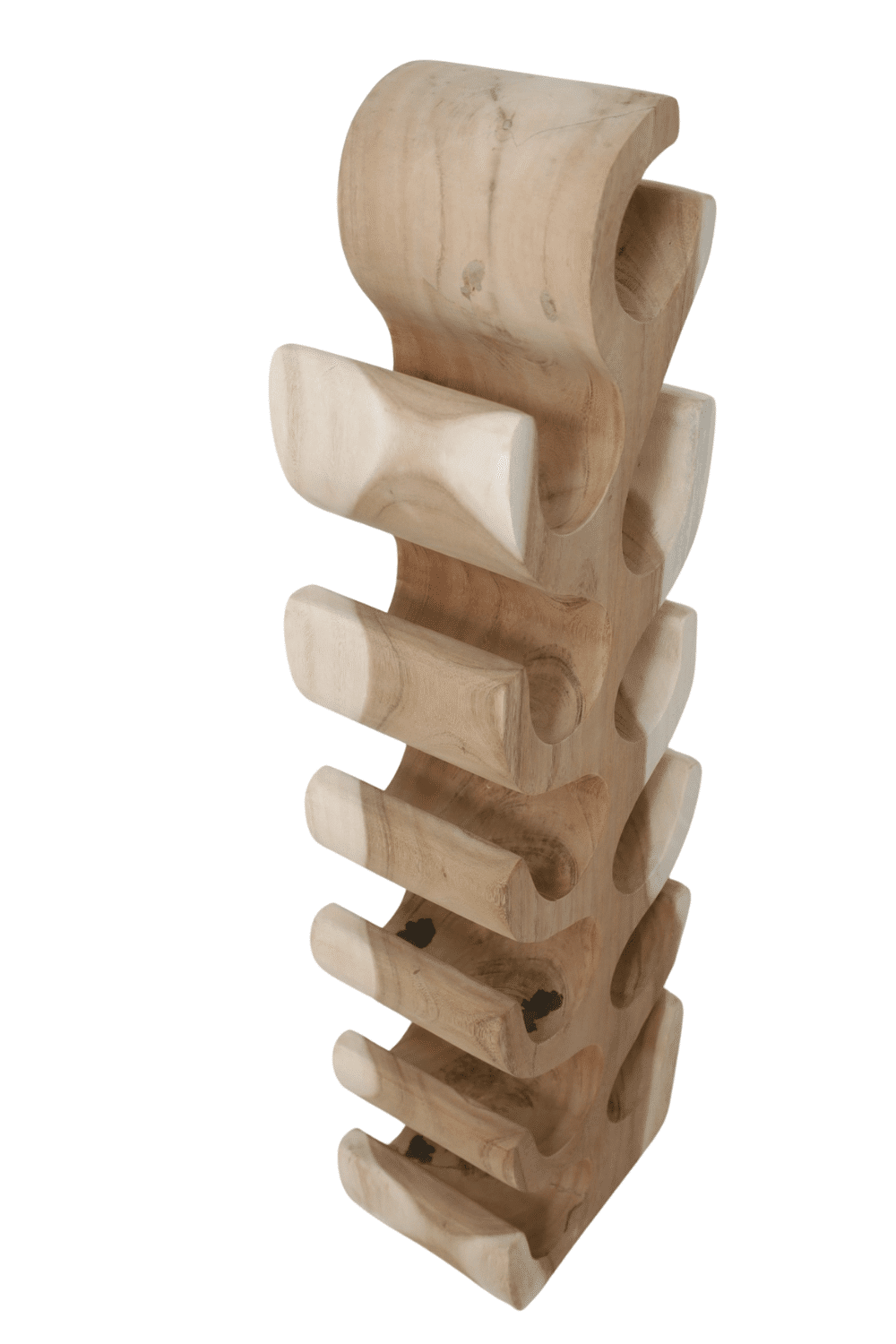 Suar houten speels wijnrek 26x17x100 cm Suar houten speels wijnrek 26x17x100 cm