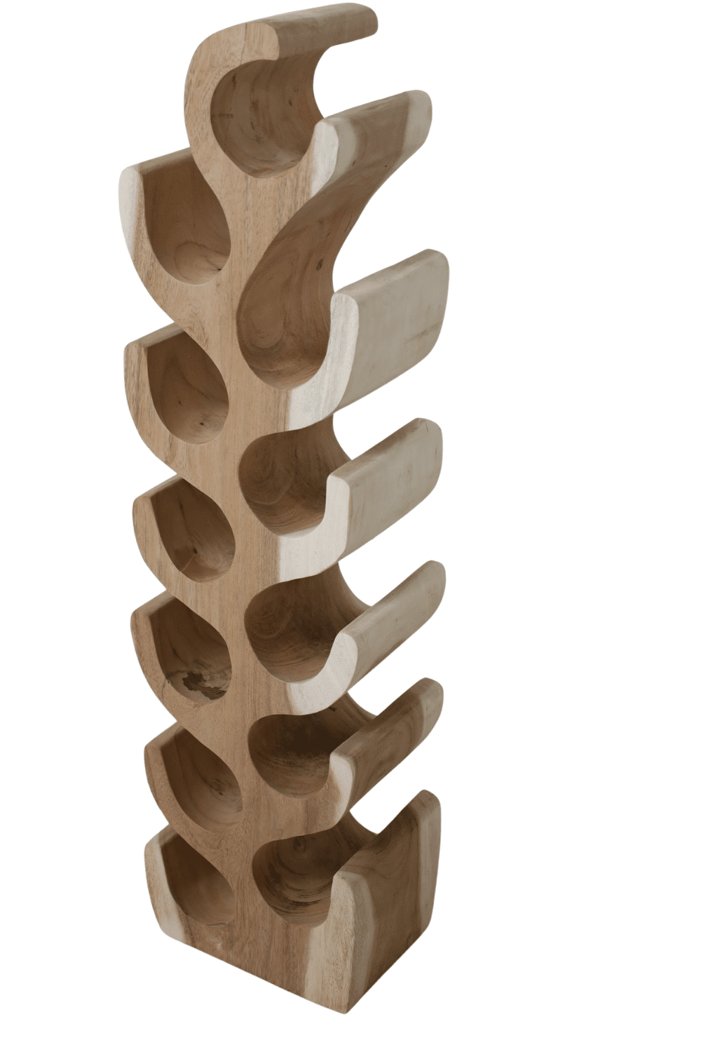 Suar houten speels wijnrek 26x17x100 cm Suar houten speels wijnrek 26x17x100 cm