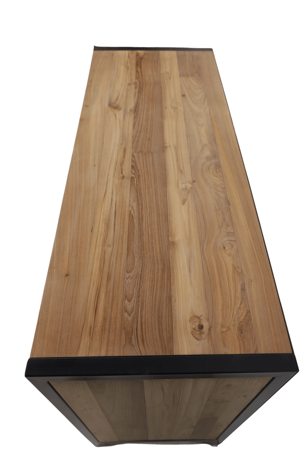 Teakhouten dressoir of badkamer meubel met 2 deuren, lijkt 8 lade 120x45x85 cm