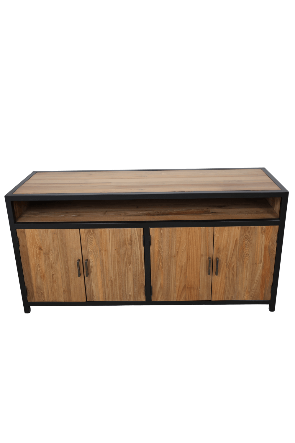 Teakhouten tv meubel met metaal 150x50x75 cm Teakhouten tv meubel met metaal 150x50x75 cm
