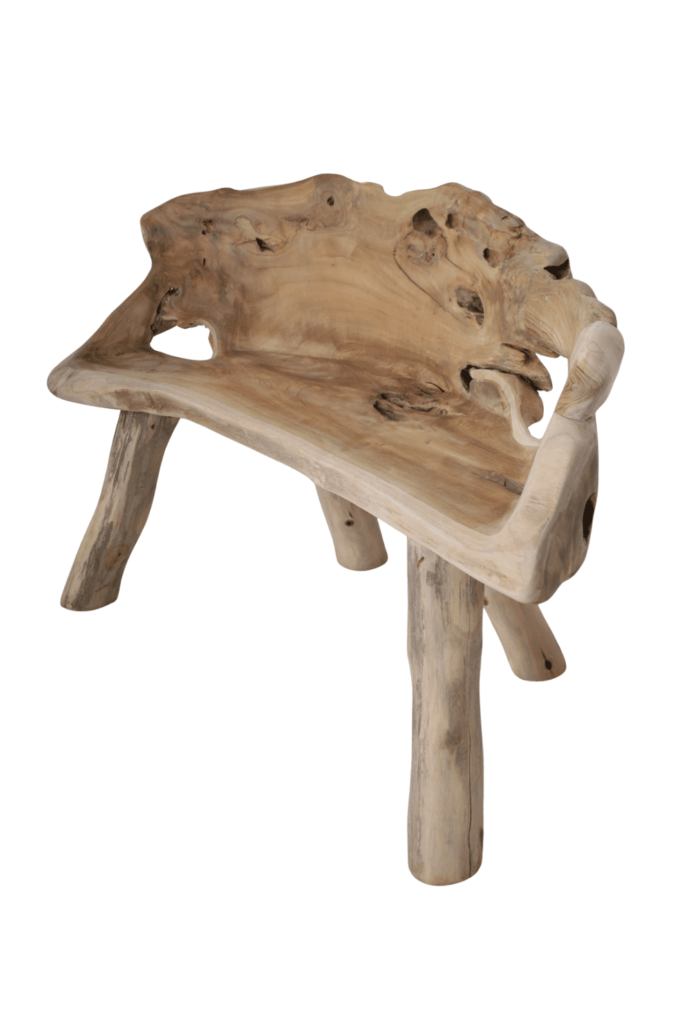 Wortel Teak bank 123x60x72 cm